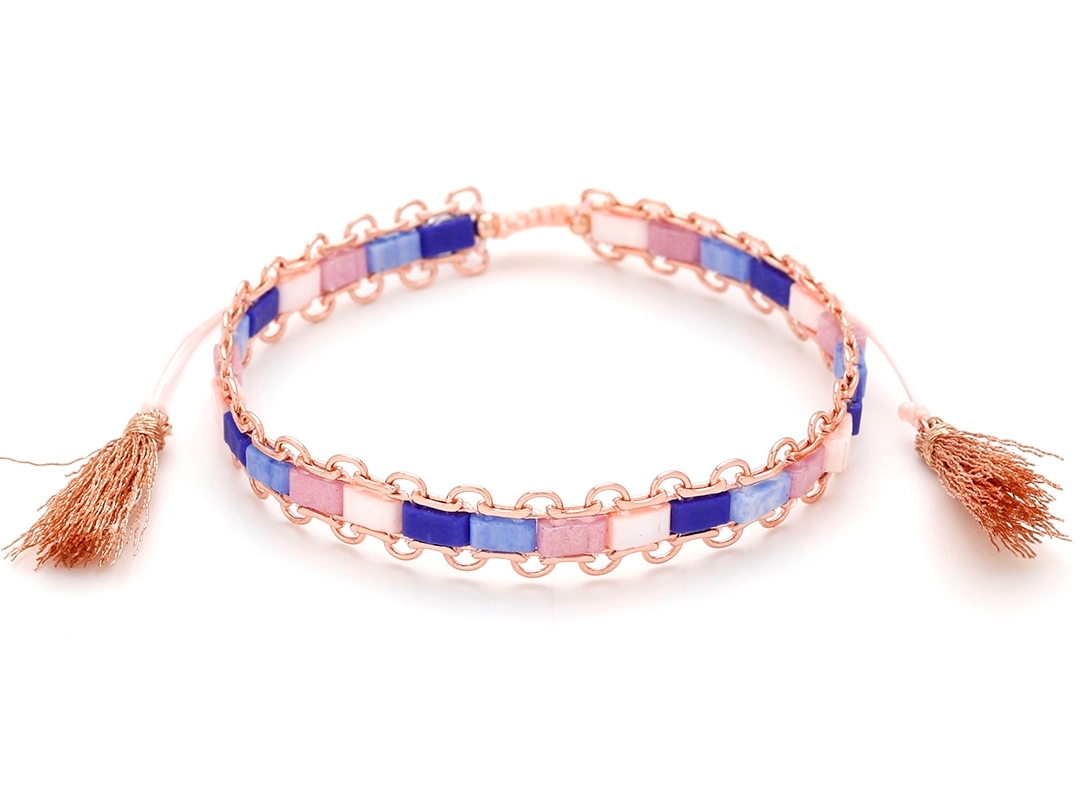 Pozlacený náramek TILA BEADS B00158