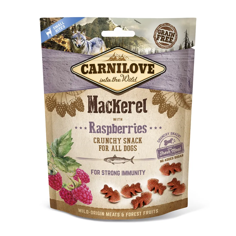 Carnilove Dog Crunchy Snack Mackerel&Raspberries 200g 