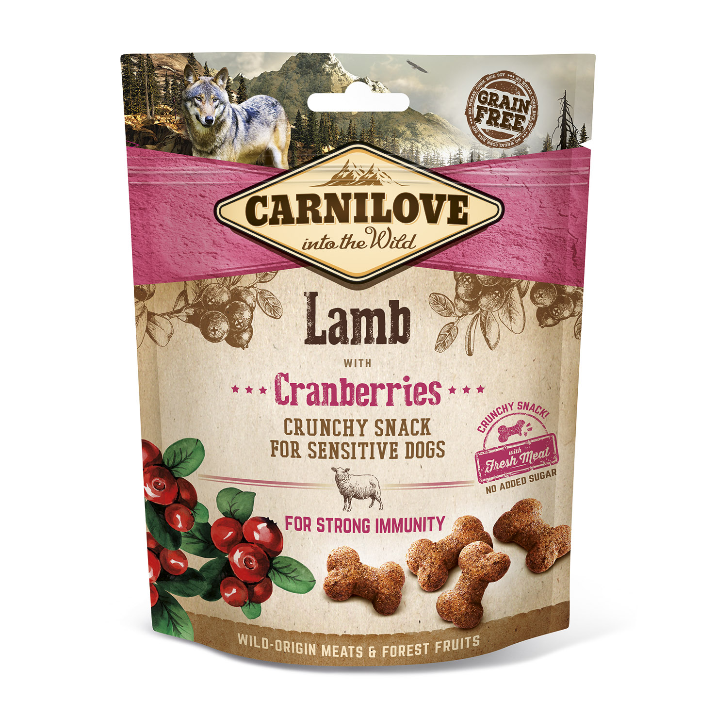 Carnilove Dog Crunchy Snack Lamb&Cranberries 200g 
