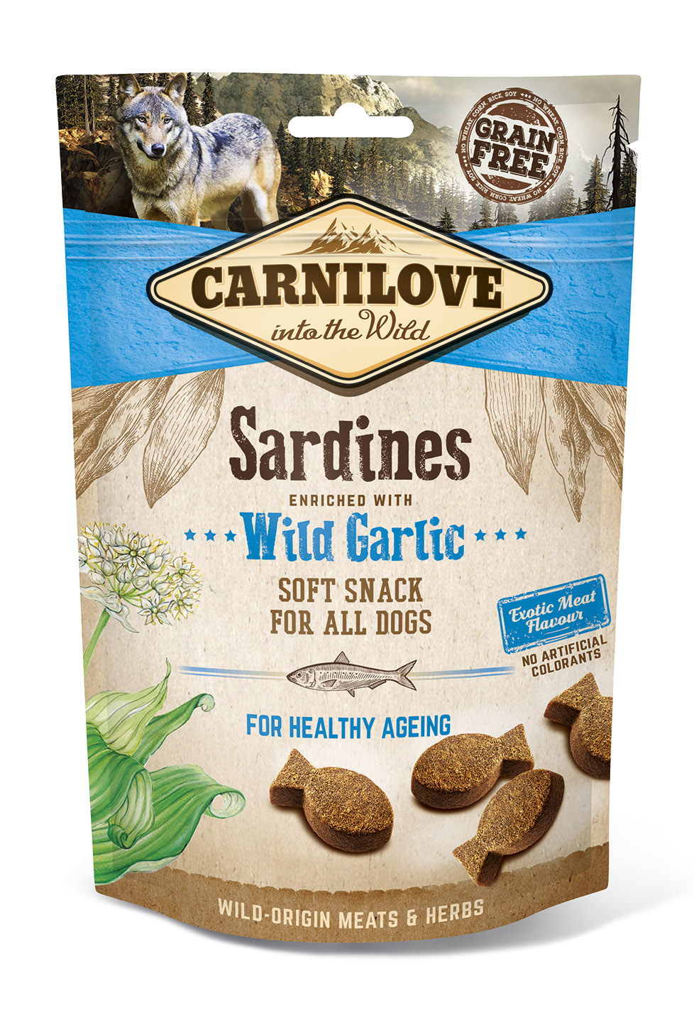 Carnilove Dog Semi Moist Sardines&Wild Garlic 200g 