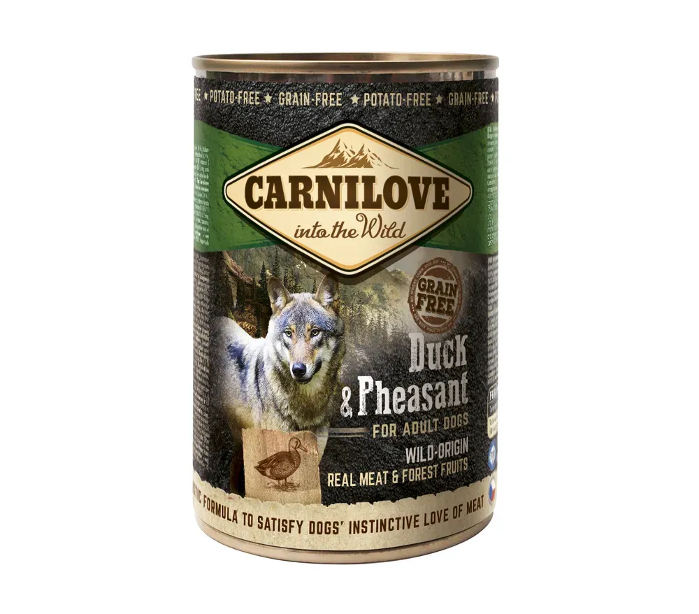 Carnilove Wild konzerva Meat Duck & Pheasant 400g 