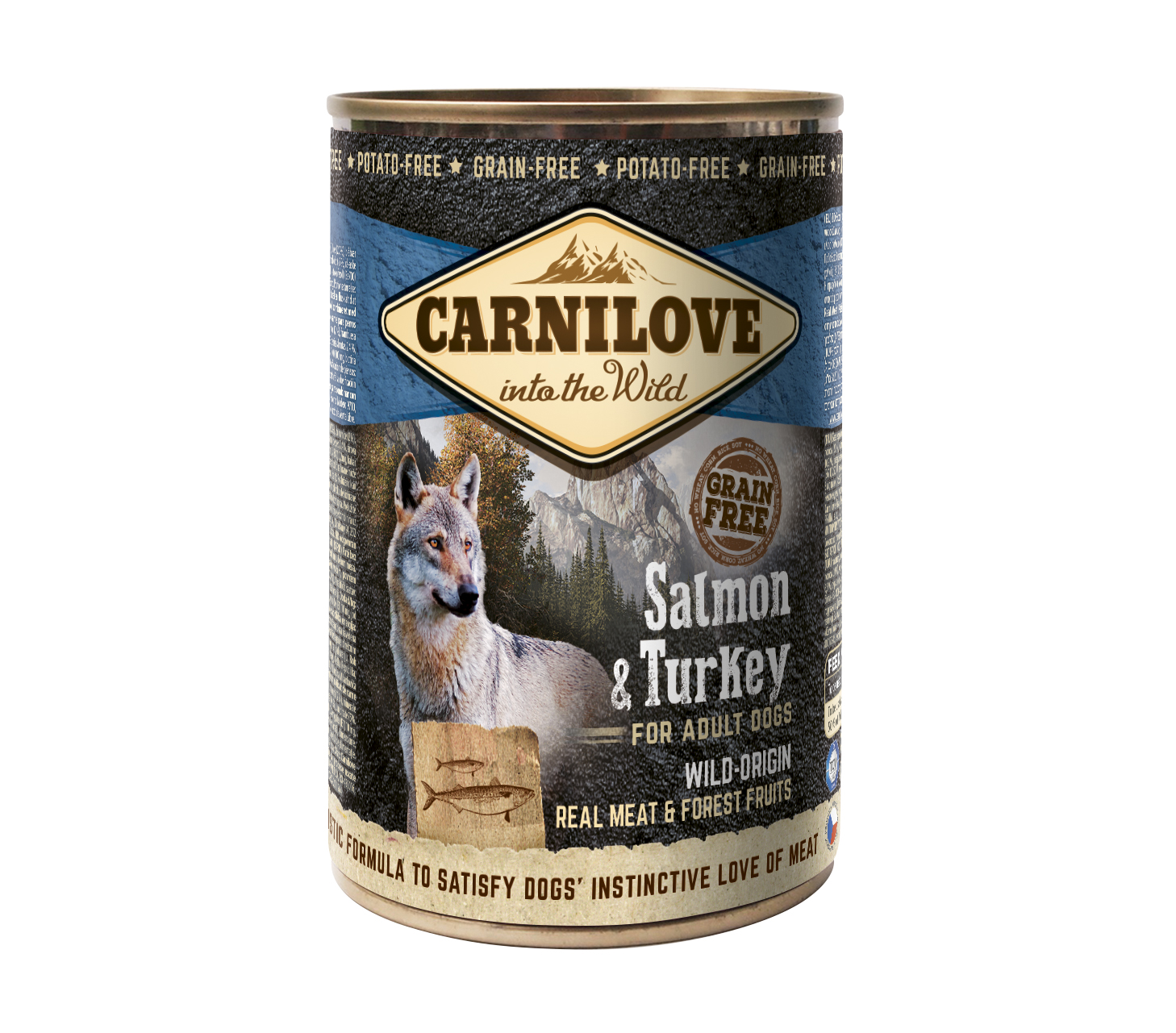 Carnilove Wild konzerva Meat Salmon & Turkey 400g 