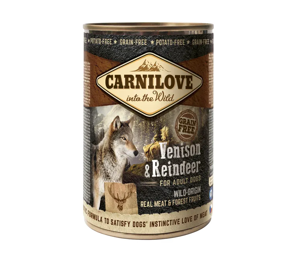 Carnilove Wild konzerva Meat Venison & Reindeer 400g 