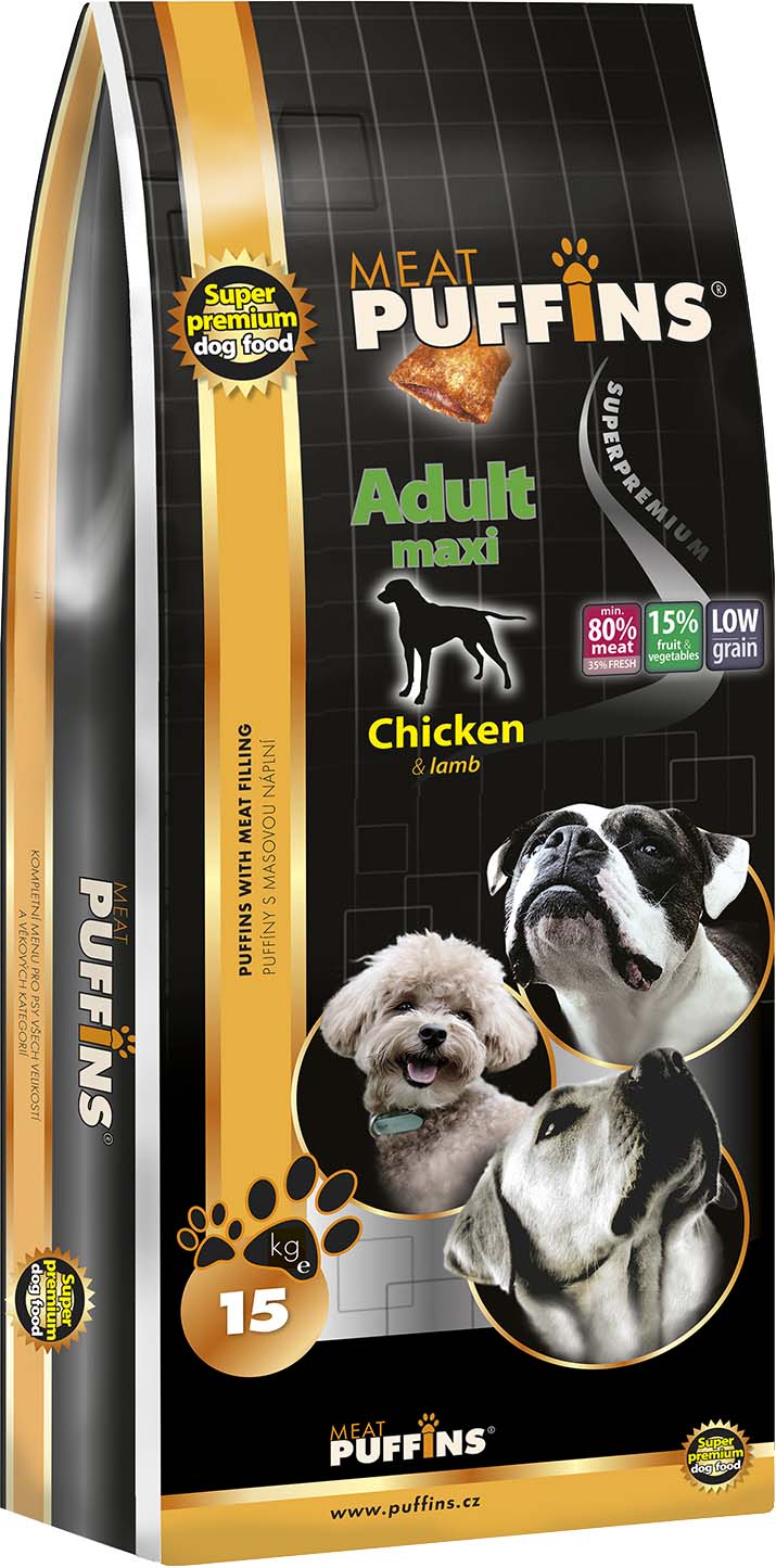 Puffins Dog Adult Maxi Chicken 15kg