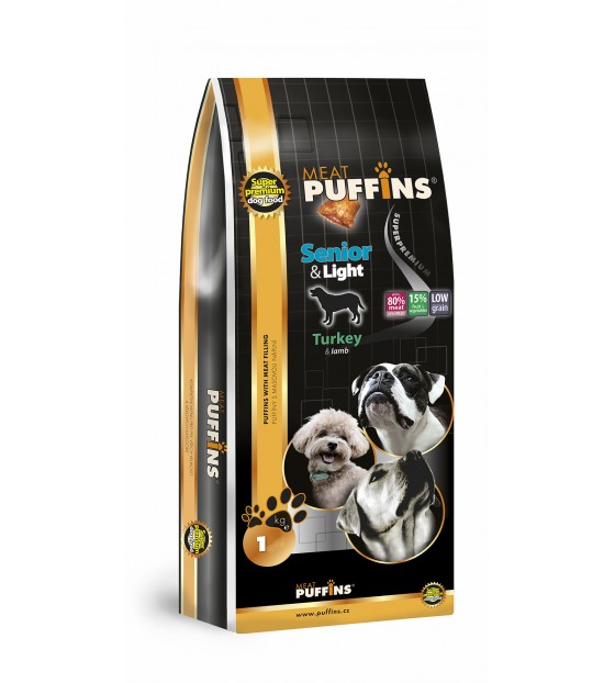 Puffins Dog Senior&Light Turkey 1kg