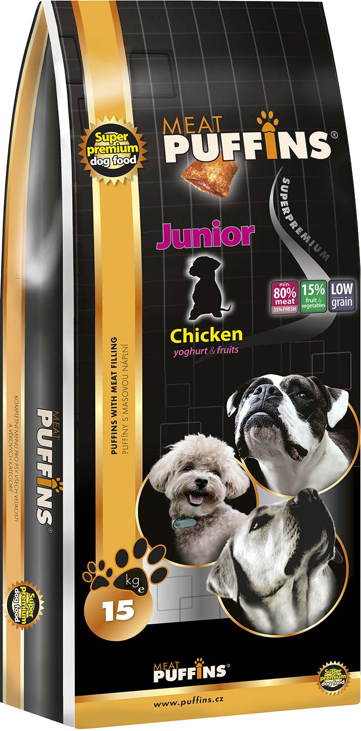 Puffins Dog Junior Chicken 15kg