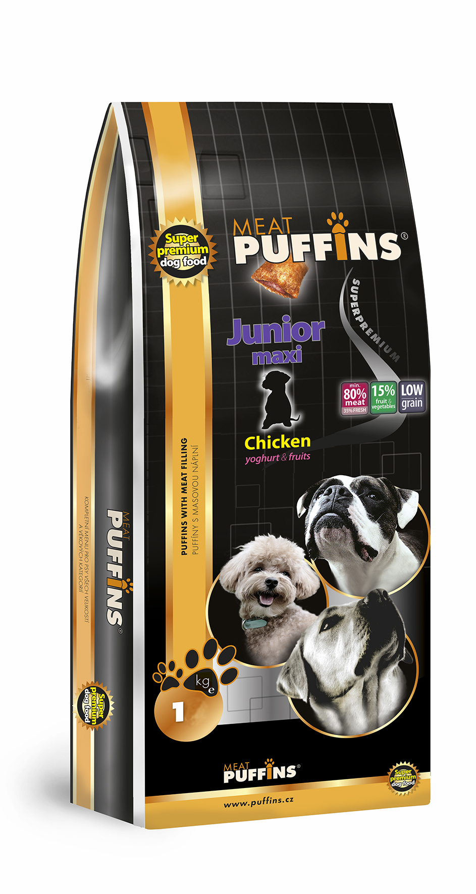 Puffins Dog Junior Maxi Chicken 1kg