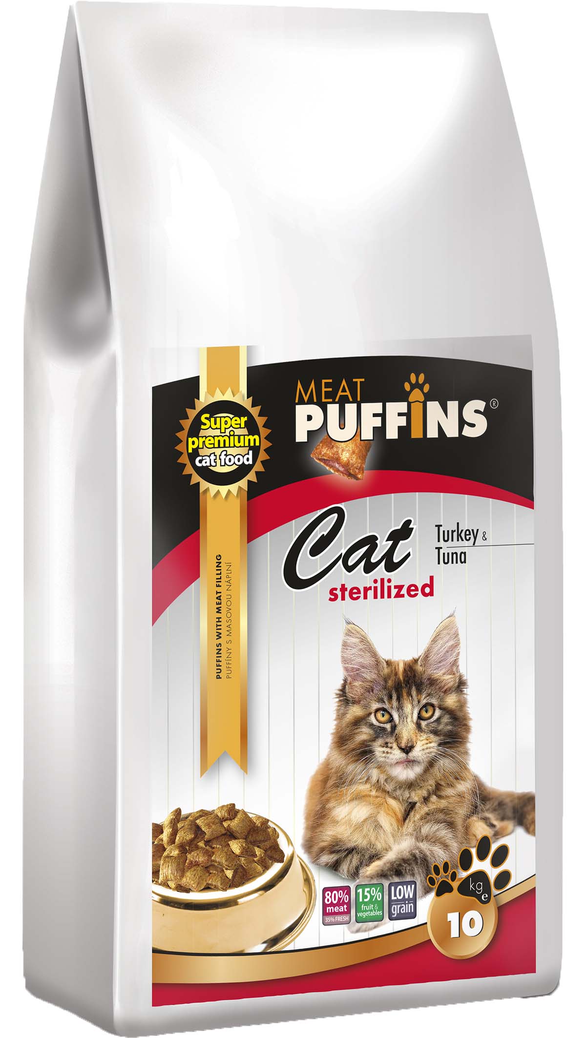 Puffins Cat Sterilised Turkey&Tuna 10kg