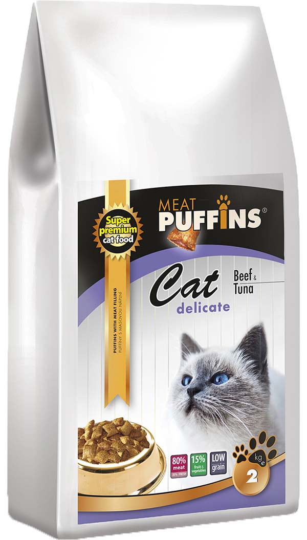 Puffins Cat Delicate Beef&Tuna 2kg