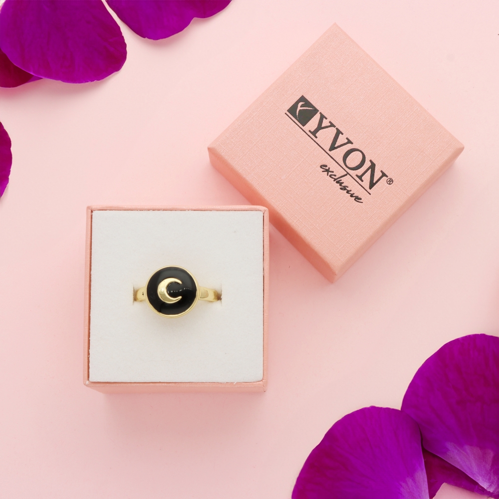 Prsten z pozlacené mosazi R00110