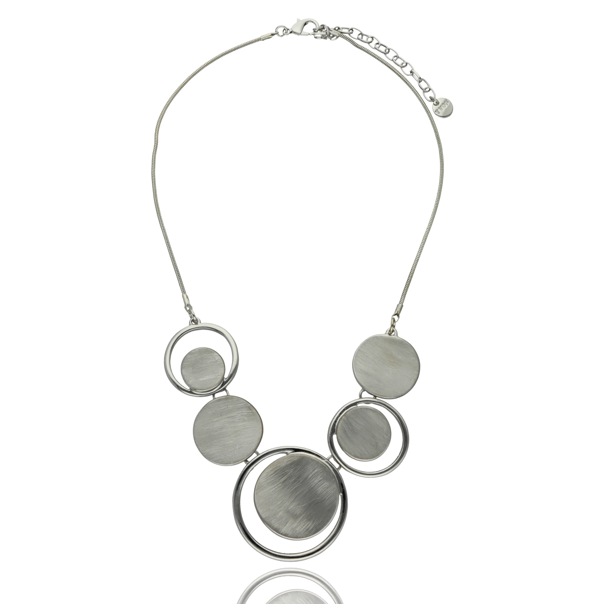 Náhrdelník z kartáčovaného kovu N98303