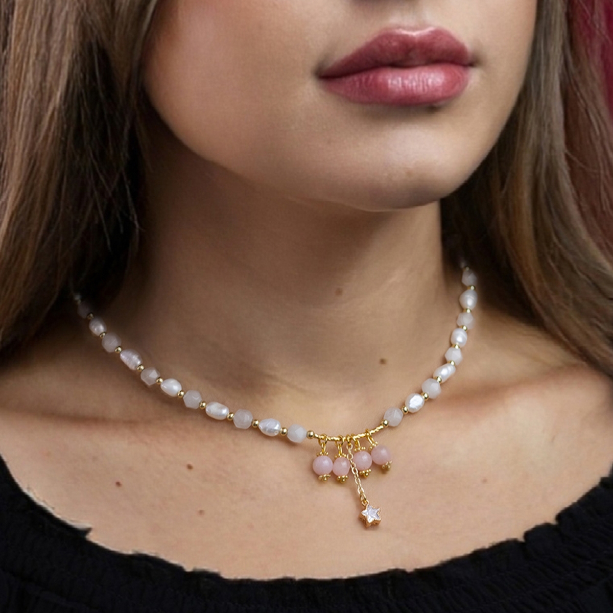 Náhrdelník LOVELY STONES N97099