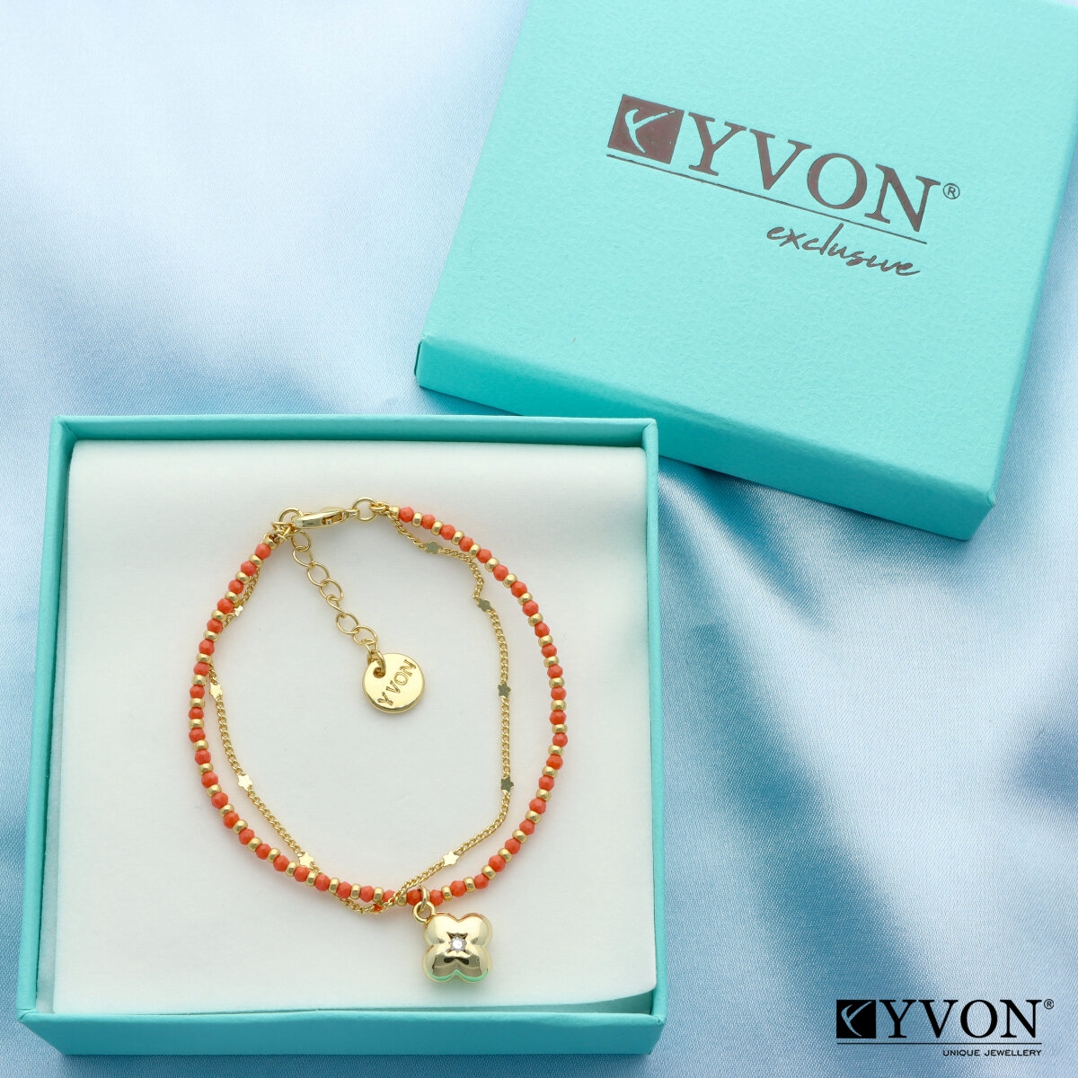 Pozlacený mosazný náramek B00302