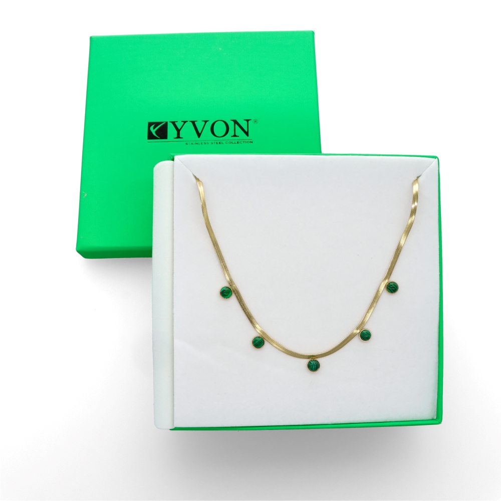 Pozlacený náhrdelník z nerezové oceli N99905