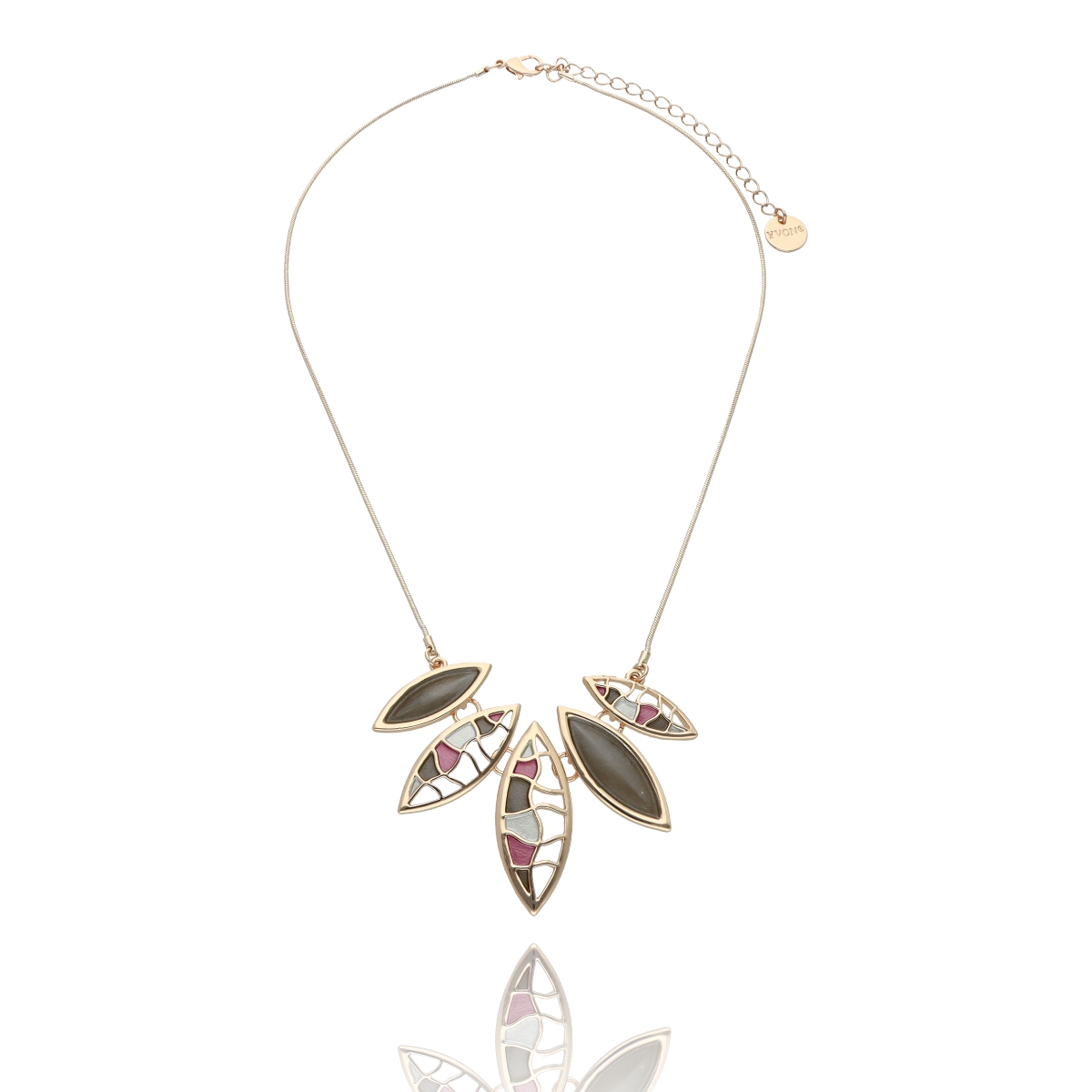 Barevný smaltovaný náhrdelník N99813