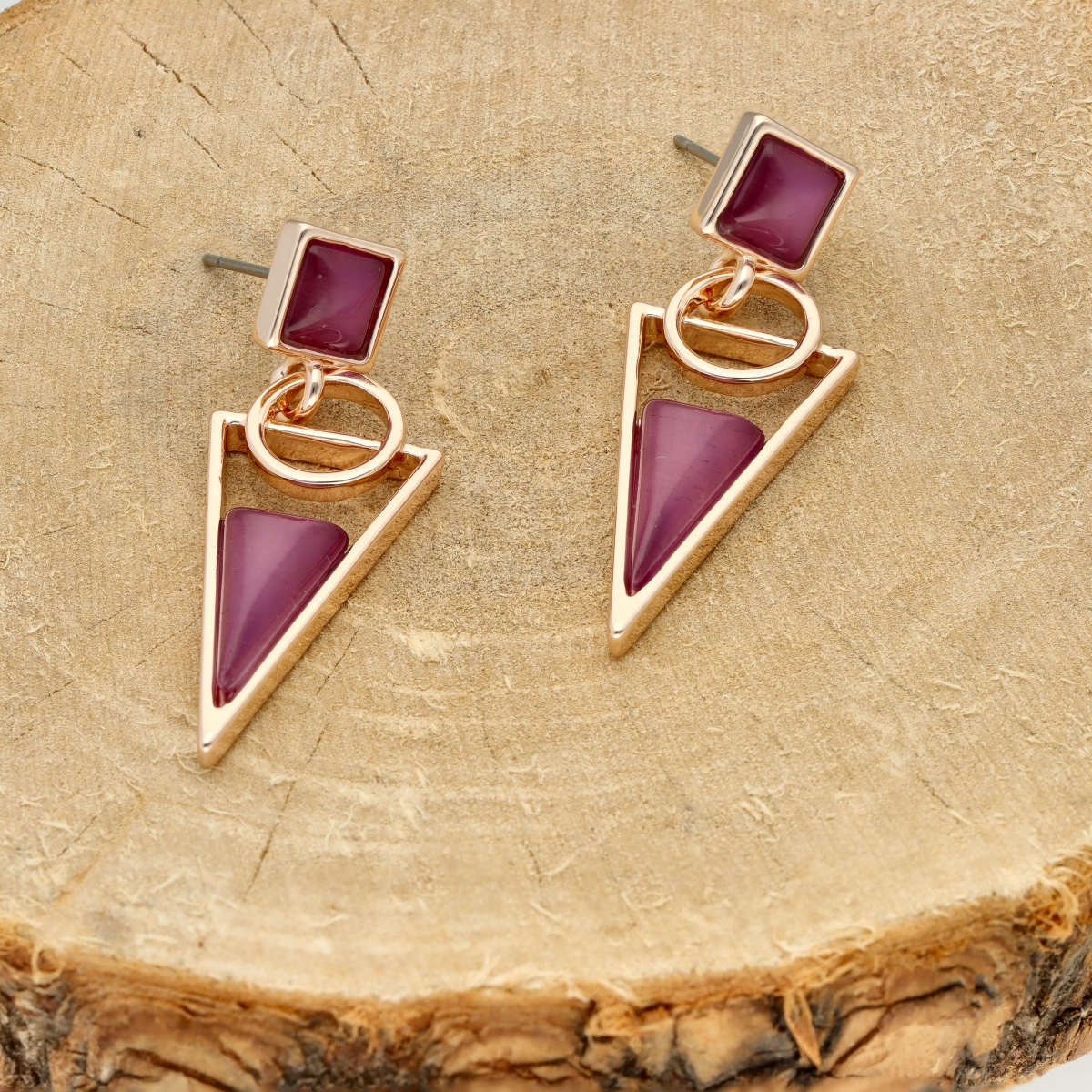 Náušnice s křemenem E99413