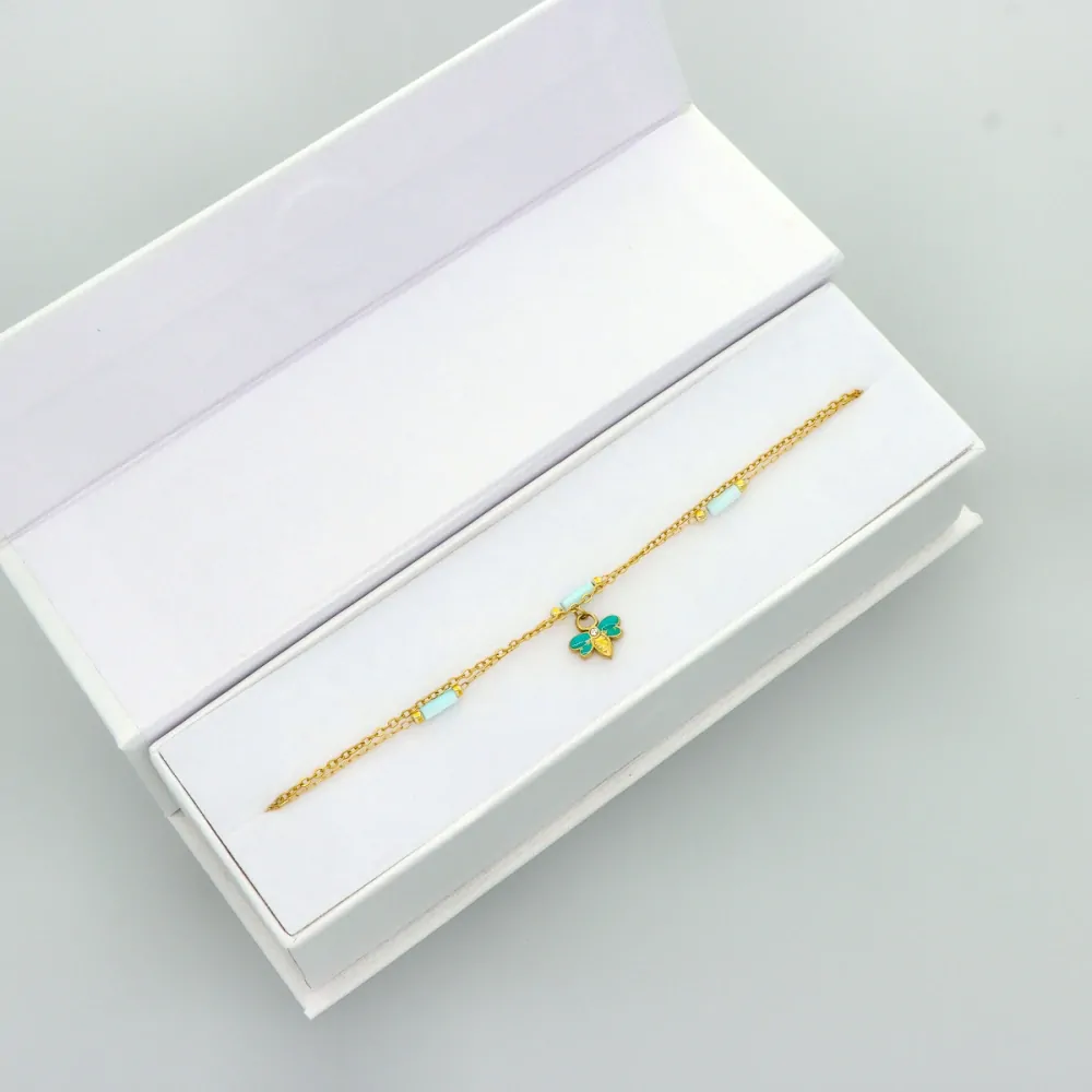 Ocelový náramek s mušlí B98703