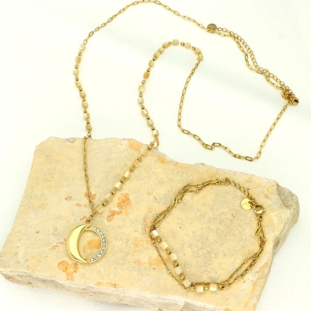 Ocelový náhrdelník N99511a